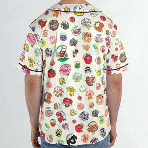 Vintage Trend Matte Scratch & Sniff Unisex Baseball Jersey