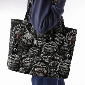 Critters Pattern Halloween Large Tote Bag