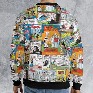 Olive Oyl Popeye Comic All-over Print Sweatshirt