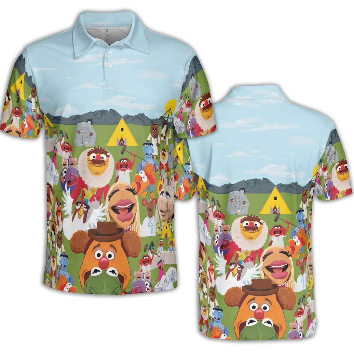 MupSommar Midsommar and The Muppet Show AOP Men/Women Polo Shirt
