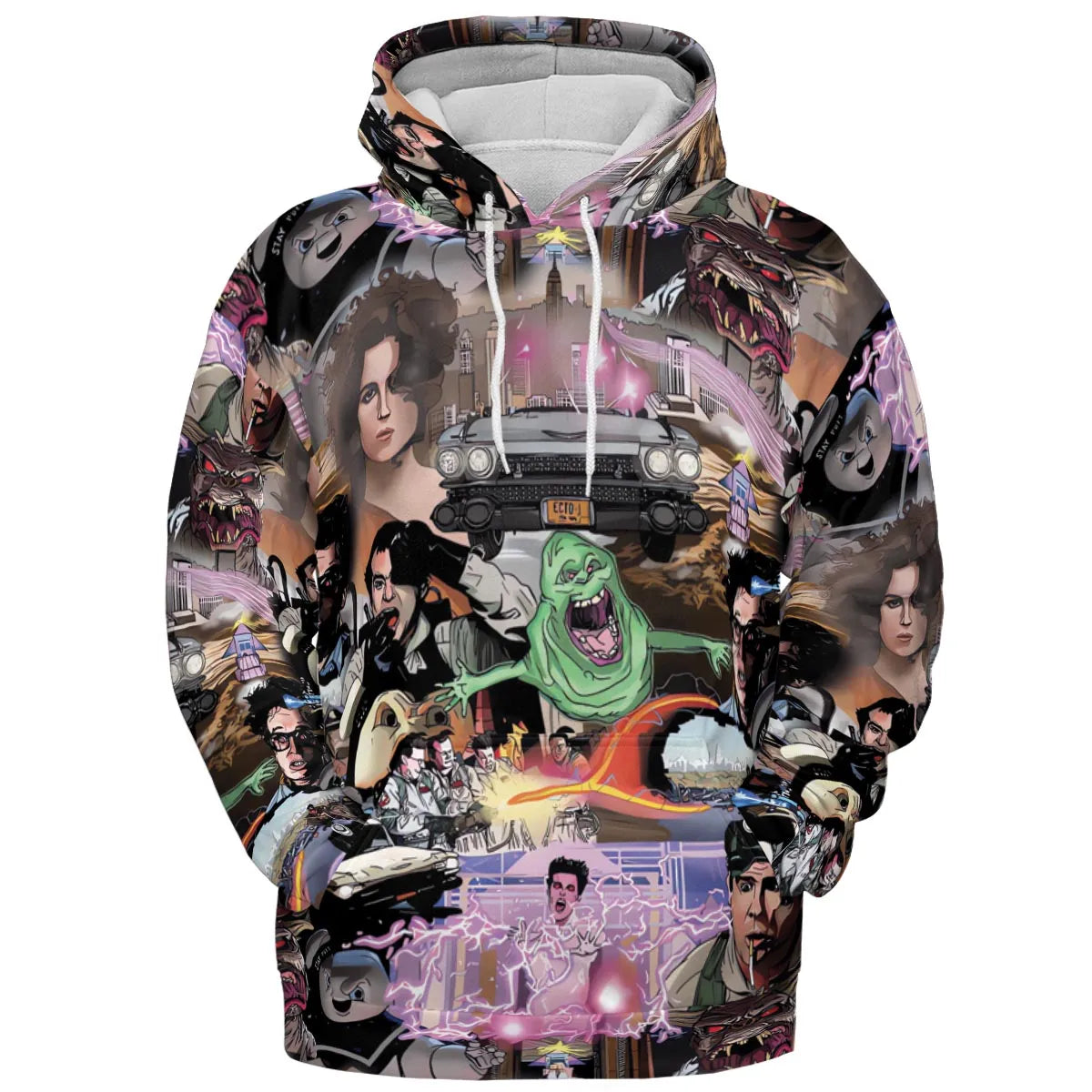 Ghostbusters Comic Style Montage All-over Print Hoodie