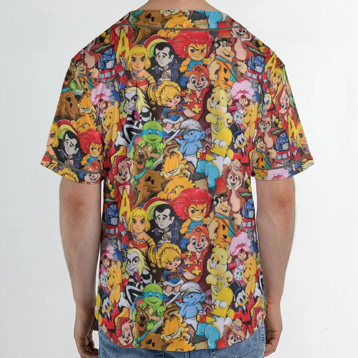 Old Cartoon Characters Unisex Baseball Jersey