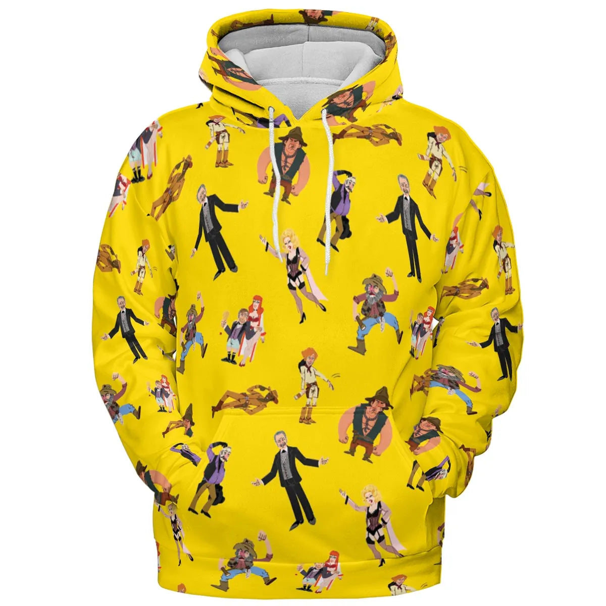 Blazing Saddles Characters All-over Print Hoodie
