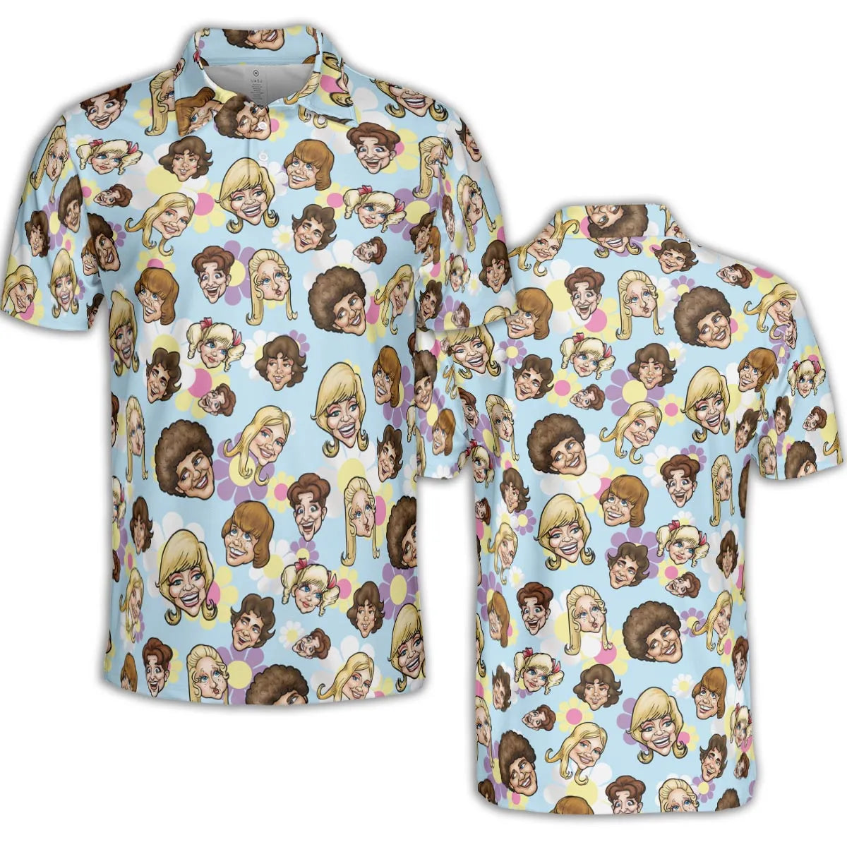 Retro TV The Brady Bunch Characters AOP Men/Women Polo Shirt