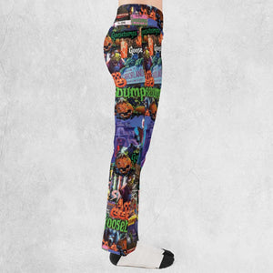 Goosebumps Pattern Flare Leggings