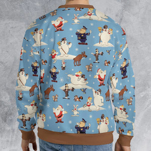 Frosty the Snowman Christmas Characters All-over Print Sweatshirt
