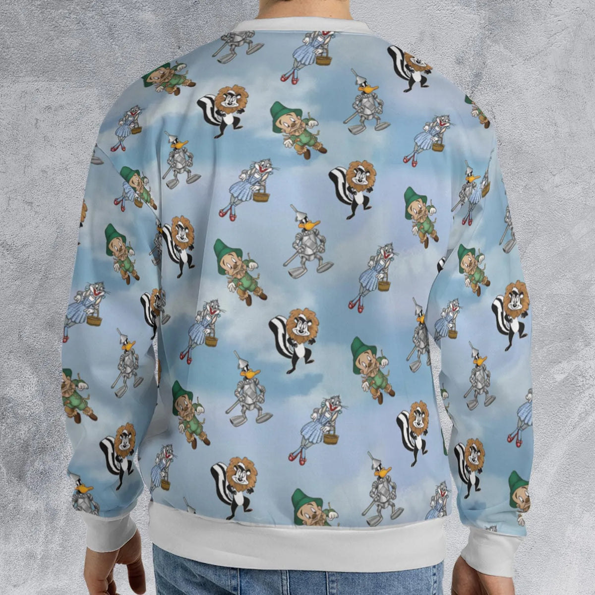The Wizard Of Draws Looney Tunes All-over Print Sweatshirt