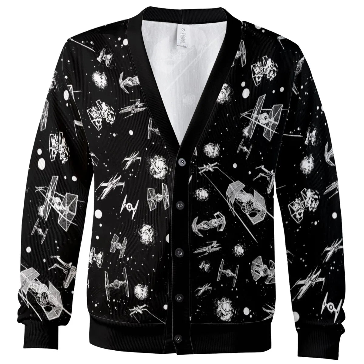 Space Ship Battle Star Wars Cardigan