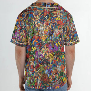 MOTU's Characters Figure Pattern He-man and The Masters of The Universe Unisex Baseball Jersey