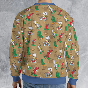 BurgerTime Arcade All-over Print Sweatshirt