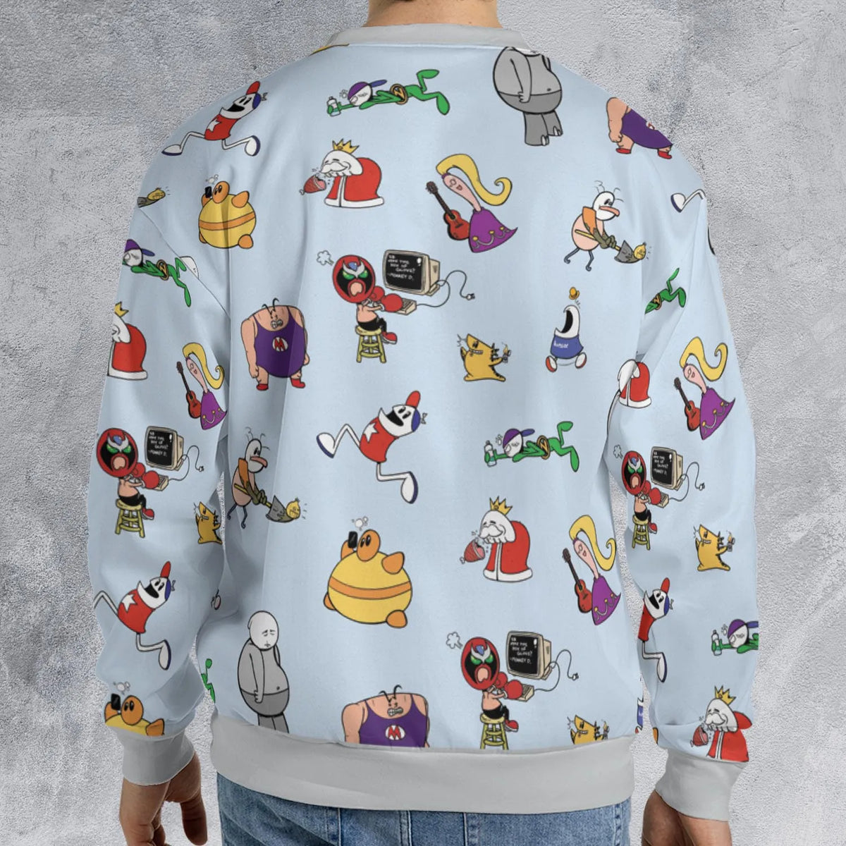 Retro Webtoon Homestar All-over Print Sweatshirt