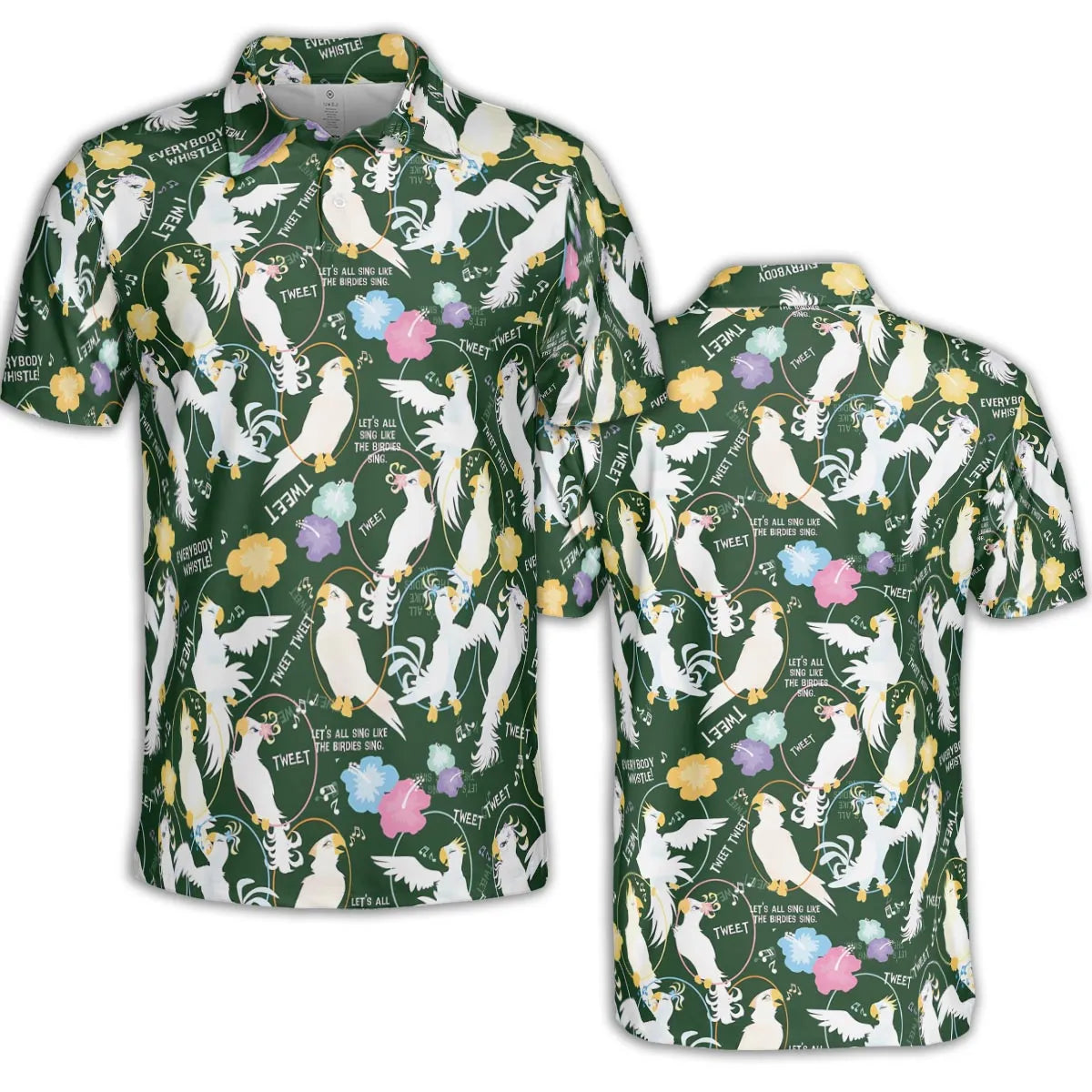 Tiki Room Showgirls AOP Men/Women Polo Shirt