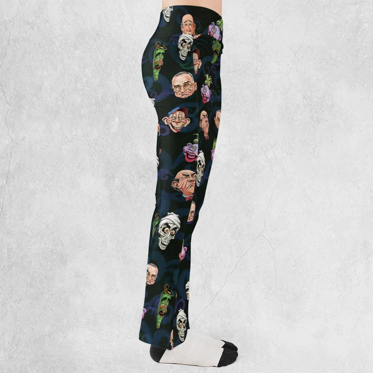 Puppet Comedy Characters Flare Leggings