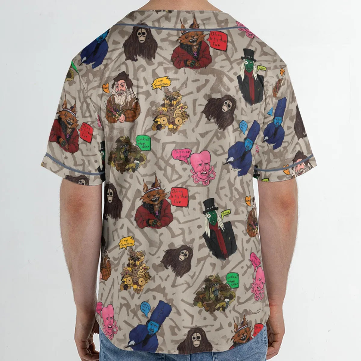 Look At Them Shine Mighty Boosh Unisex Baseball Jersey