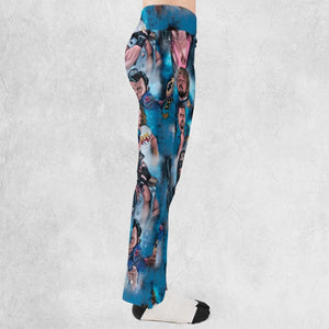 90s Wrestlers Flare Leggings