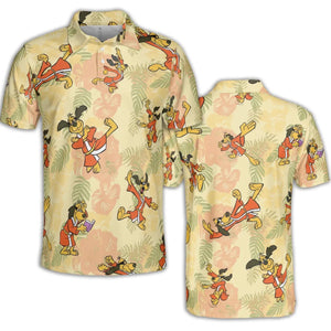 Kung Fu Dog Hong Kong Phooey AOP Men/Women Polo Shirt
