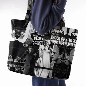 Universal Monsters Pattern Large Tote Bag
