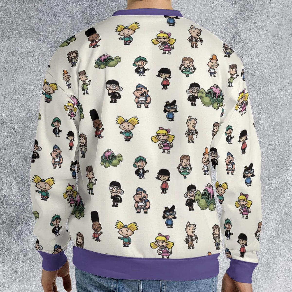 Hey Arnold Characters All-over Print Sweatshirt