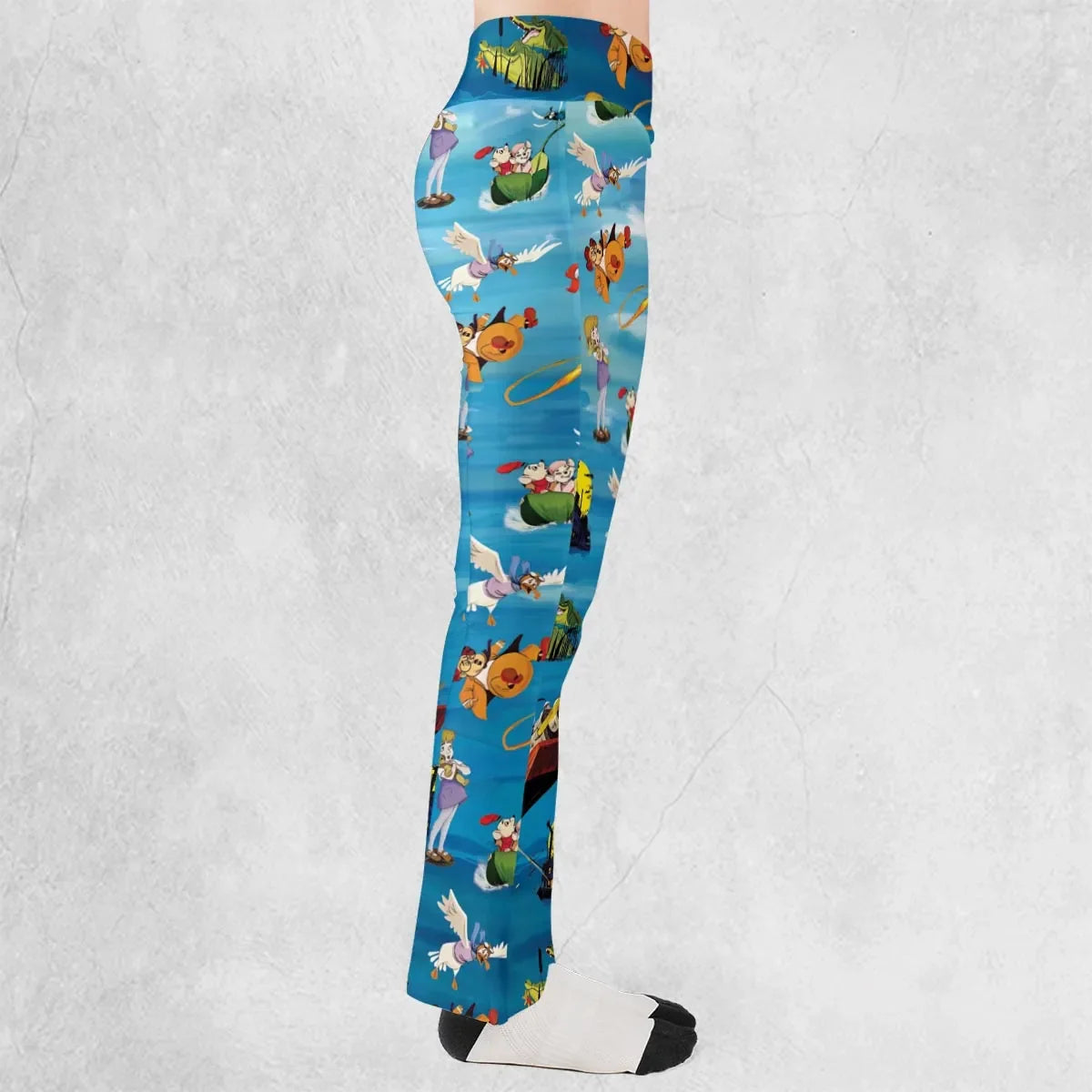 Chasing The Rescuers Characters Flare Leggings