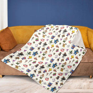 Behind The Face Fleece Blanket