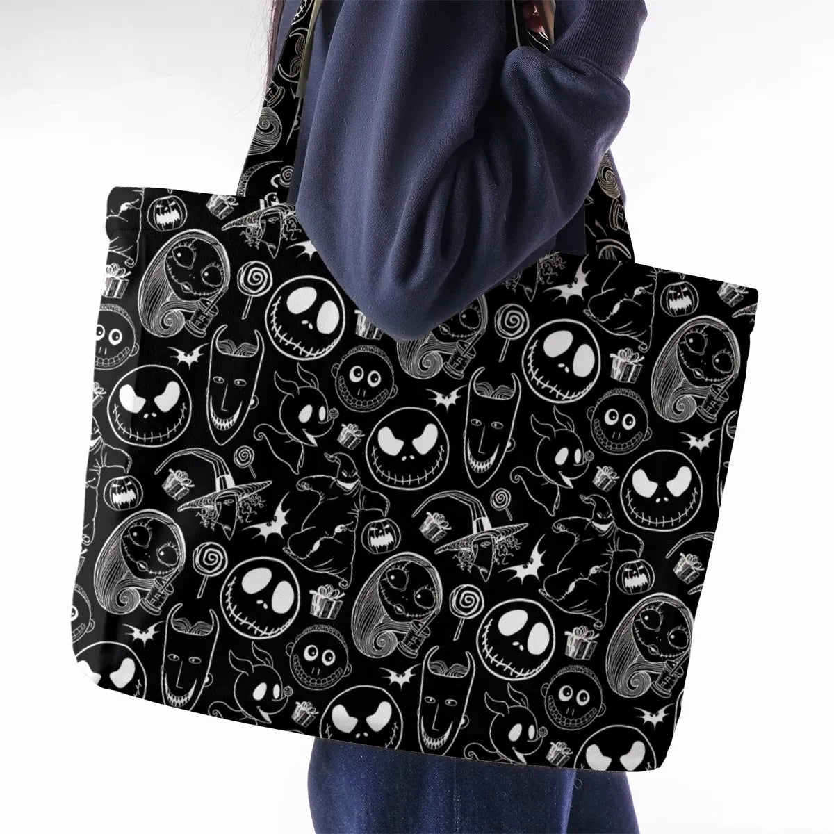 Pumpkin King The Nightmare Before Christmas T Large Tote Bag