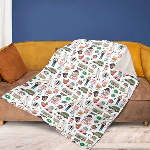 National Lampoon's Christmas Vacation Pattern Fleece Blanket