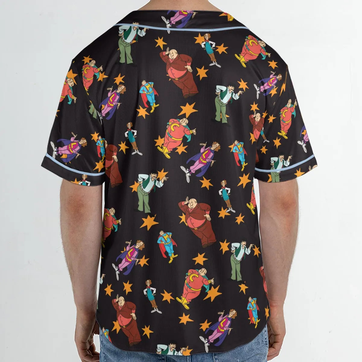 The Three Stooges Action Unisex Baseball Jersey
