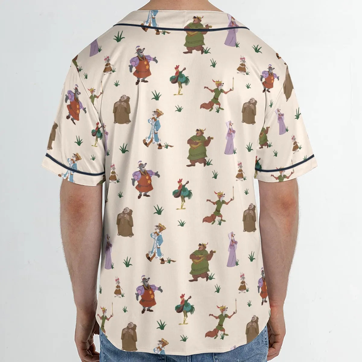Oo-de-lally Robin Hood Characters Unisex Baseball Jersey