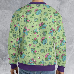 Venusaur Ivysaur and Bulbasaur Pokemon All-over Print Sweatshirt
