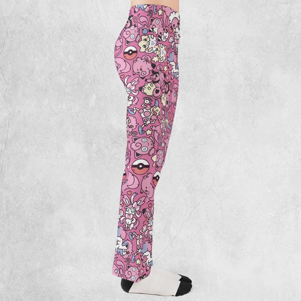 Fairy Pokemon Pattern Flare Leggings