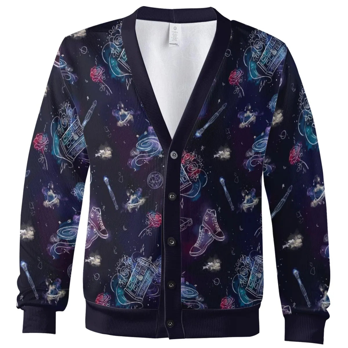 Tardis Doctor Who Seamless Cardigan