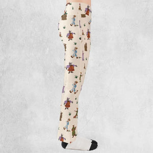 Oo-de-lally Robin Hood Characters Flare Leggings