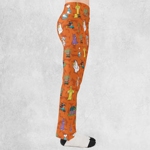 Happy Halloween From Hanna Barbera Flare Leggings