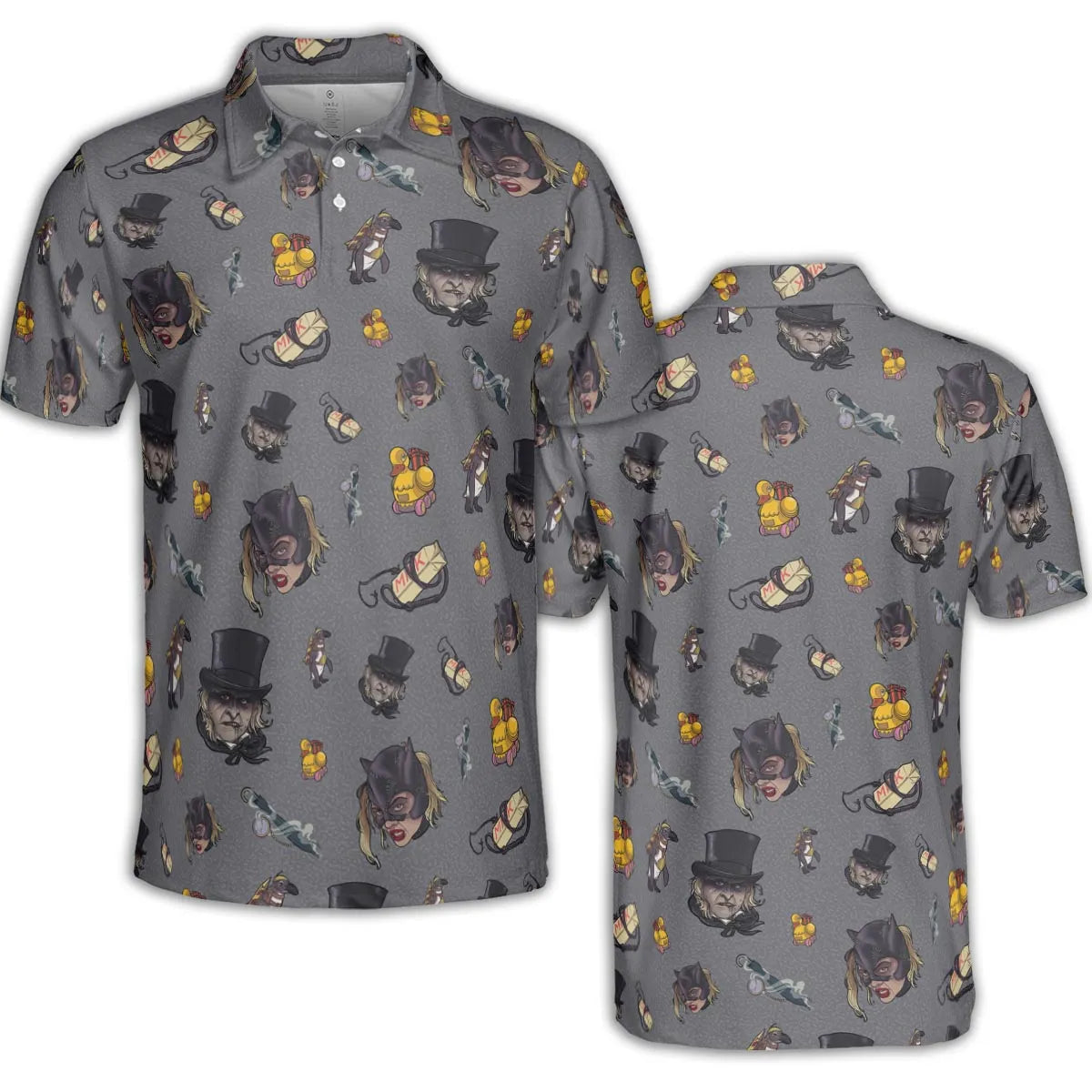 90s Returns Penguin and Catwoman AOP Men/Women Polo Shirt