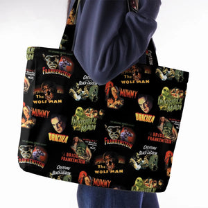 Teaming Monsters All Up Universal Monsters Large Tote Bag
