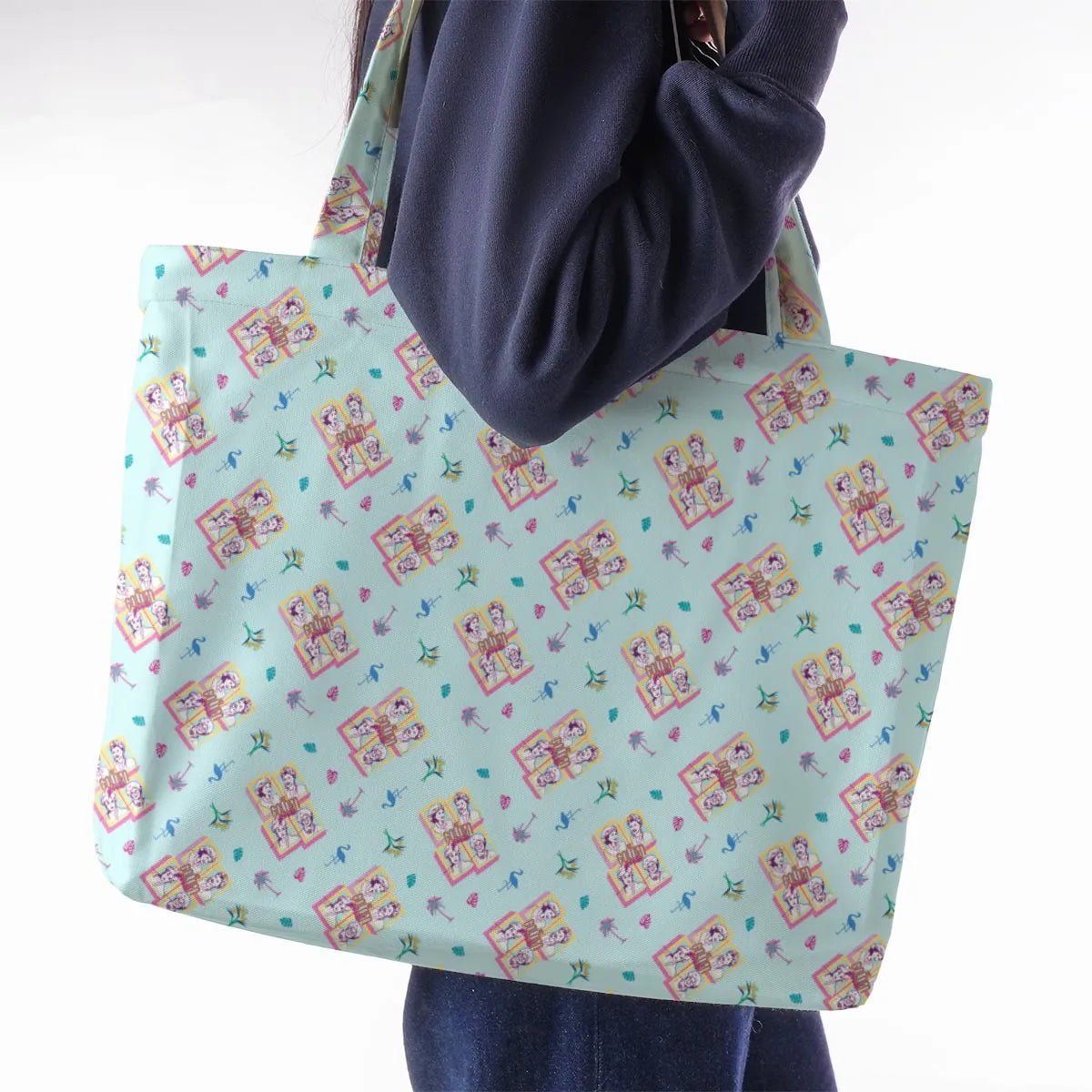 Golden Girls Patterned Large Tote Bag