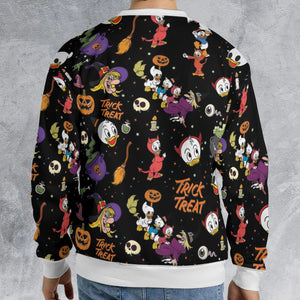 Huey, Dewey and Louie Duck Halloween All-over Print Sweatshirt
