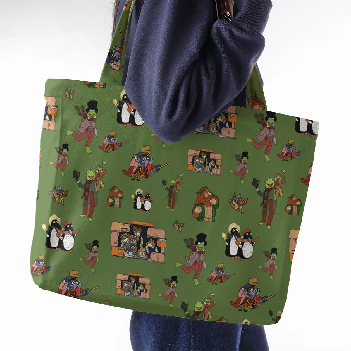 The Muppet Christmas Carol Characters Large Tote Bag