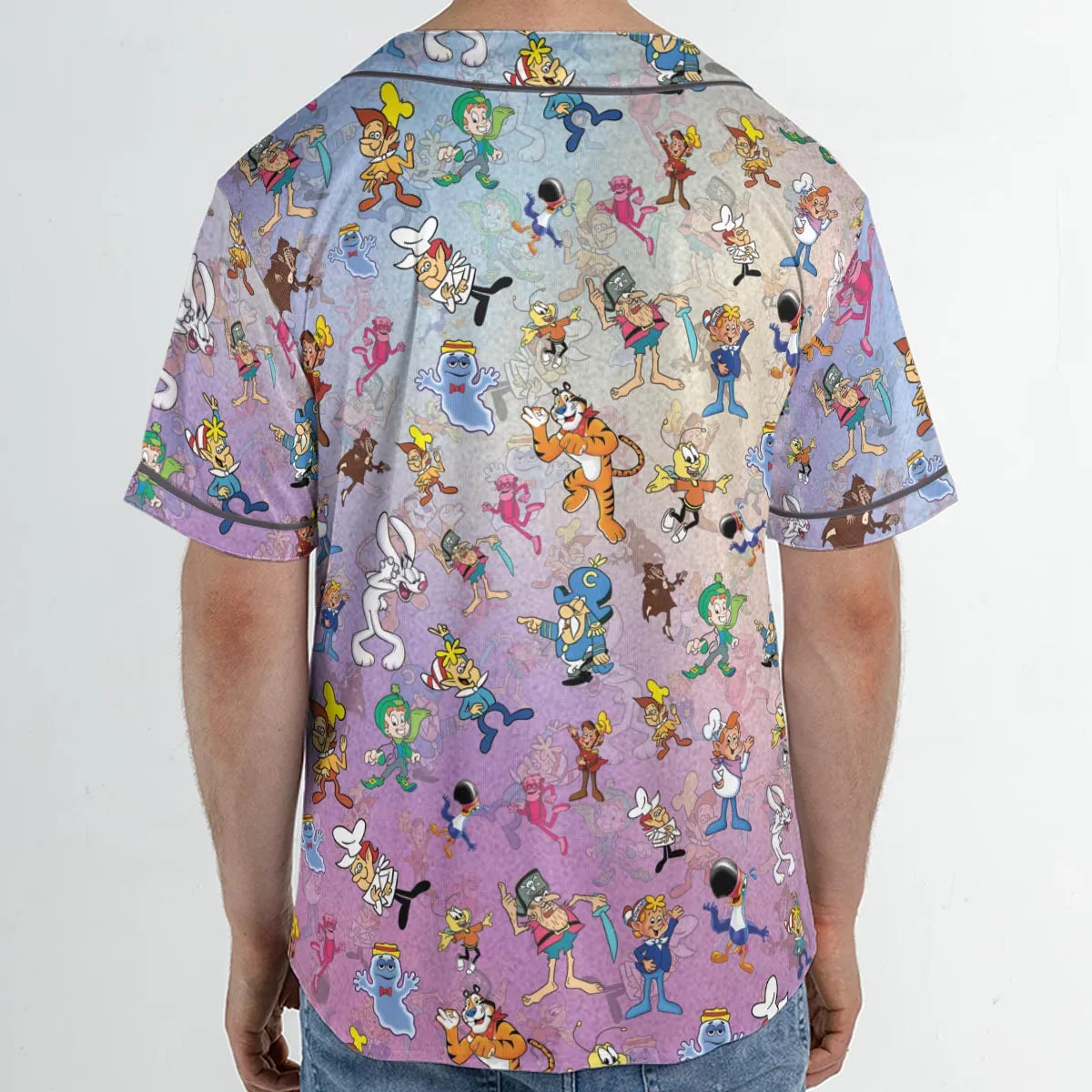 80s 90s Commercial Cereal Mascots Unisex Baseball Jersey