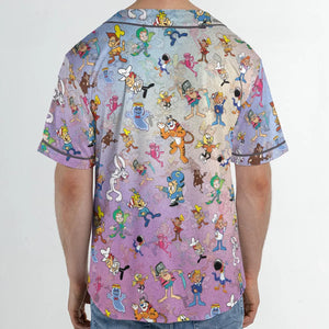 80s 90s Commercial Cereal Mascots Unisex Baseball Jersey
