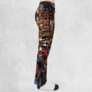 The Golden Age of Hip Hop Flare Leggings