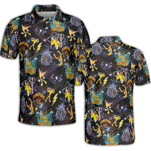Powerline Concert A Goofy Movie AOP Men/Women Polo Shirt