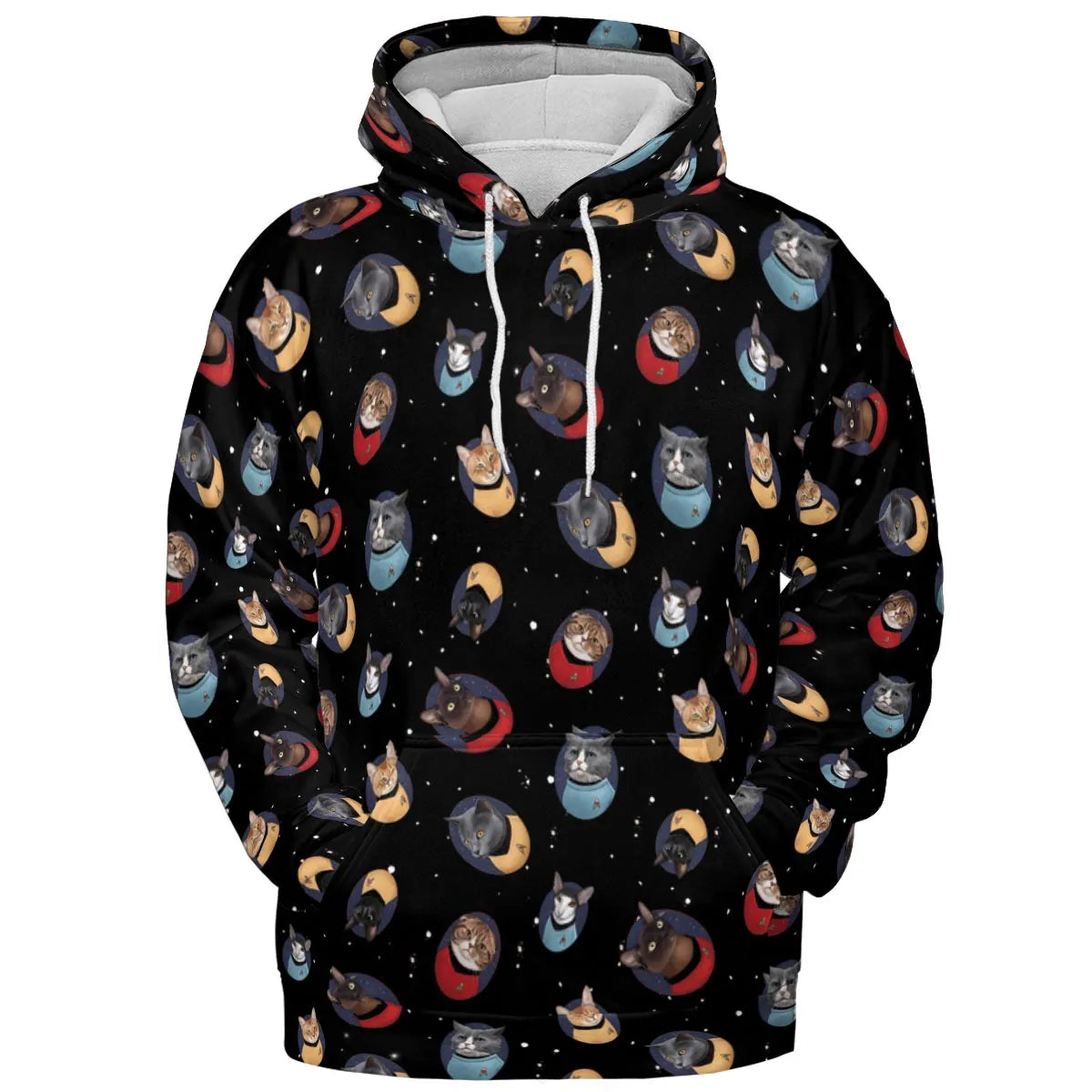 Live Long and Paws-purr Star Trek All-over Print Hoodie