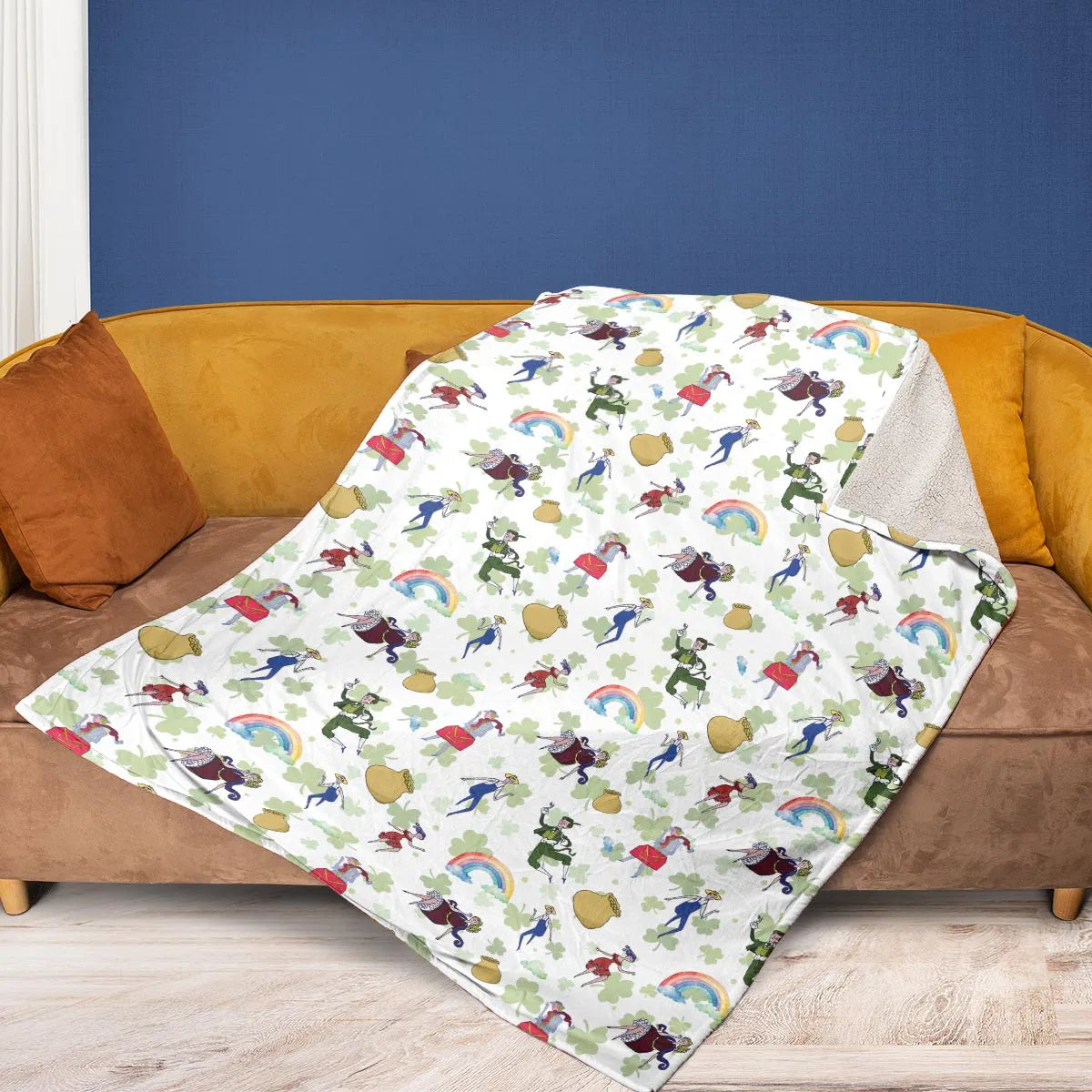 Irish Movie Finian’s Rainbow Characters Fleece Blanket