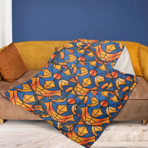 Stained Glass Star Trek Fleece Blanket