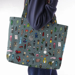 The Races of Doctor Who Large Tote Bag