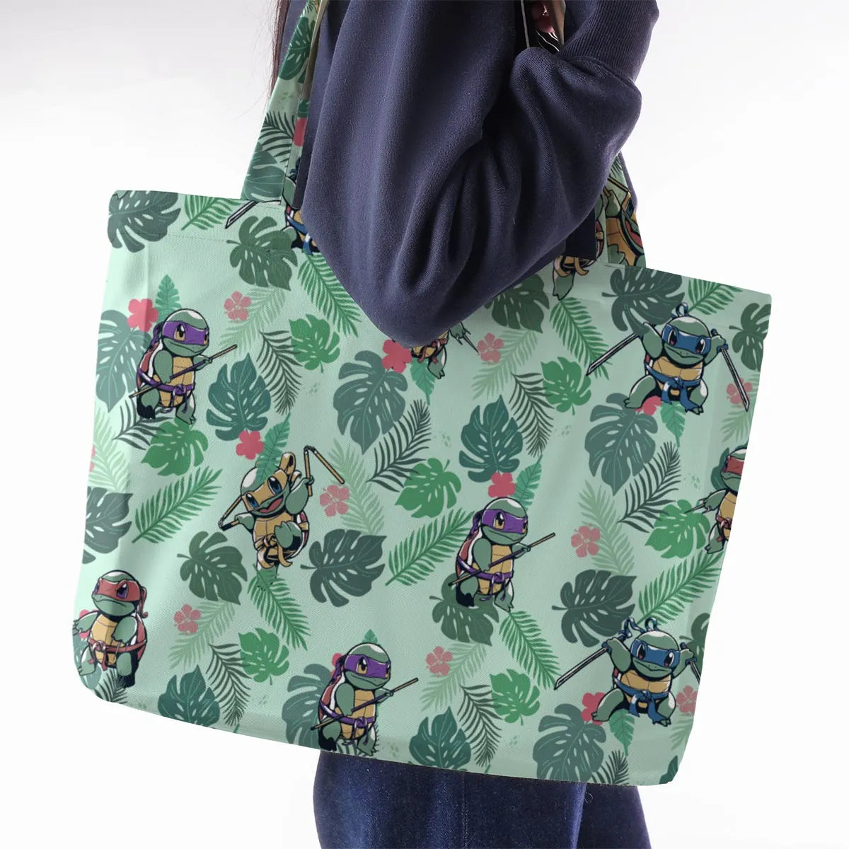 Teenage Mutant Ninja Squirtle Large Tote Bag