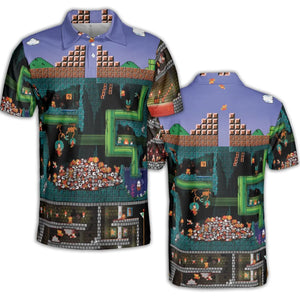 The Pit Super Mario AOP Men/Women Polo Shirt