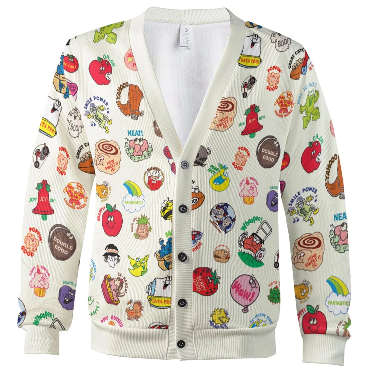 Vintage Trend Matte Scratch & Sniff Cardigan