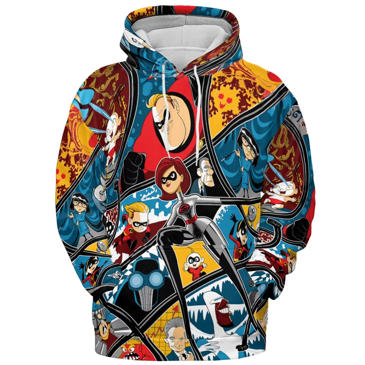 The Incredibles cartoon All-over Print Hoodie